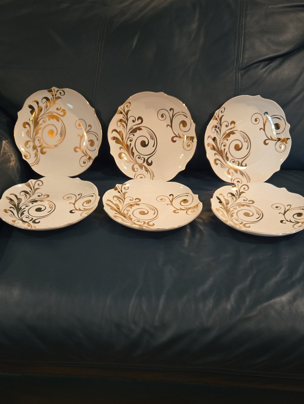 Pier 1 Elegant Scroll Plates - Picture 2 of 13